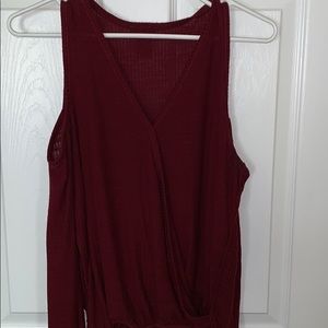 Burgundy shirt